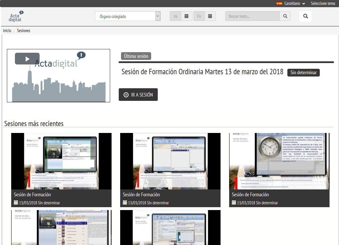 Seleción de Tema dynamic